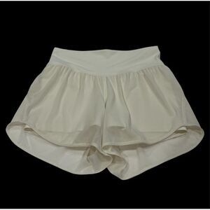 Lululemon Hotty Hot High Rise Shorts 4” White Ivory Size 8
